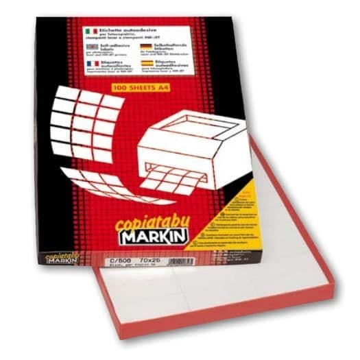 CF2000 ETIKET 20FGX100 105X29 MARKIN 210C565