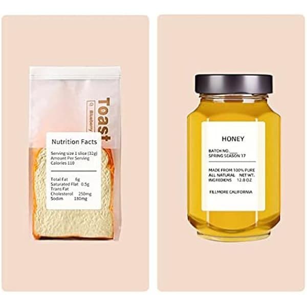 Vattentåliga tejprullar - NIIMBOT - B21/B3S - 110-pack - 50 x 70 mm - Vit