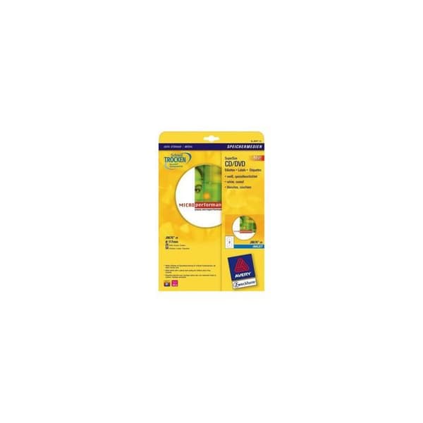 Avery J8676-25 Vit utskriftsetikett