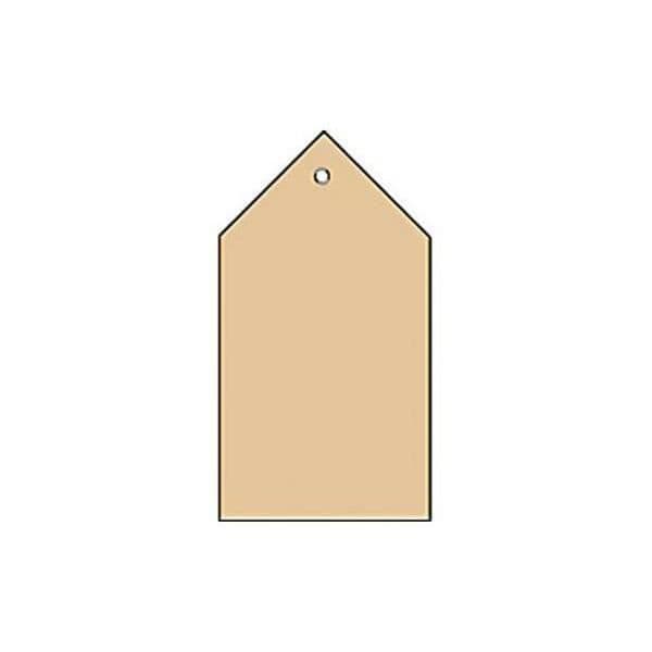hängande etikett, 60 x 120 mm, marro kartong