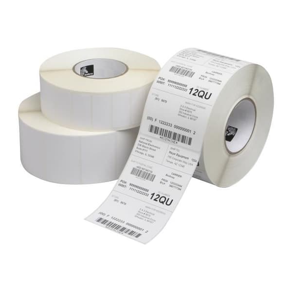 Zebra Z-Perform 1000T vitbelagd akryl permanent självhäftande matt pappersetiketter 25,4 x 38,1 mm 51800 etikett(er) (10…