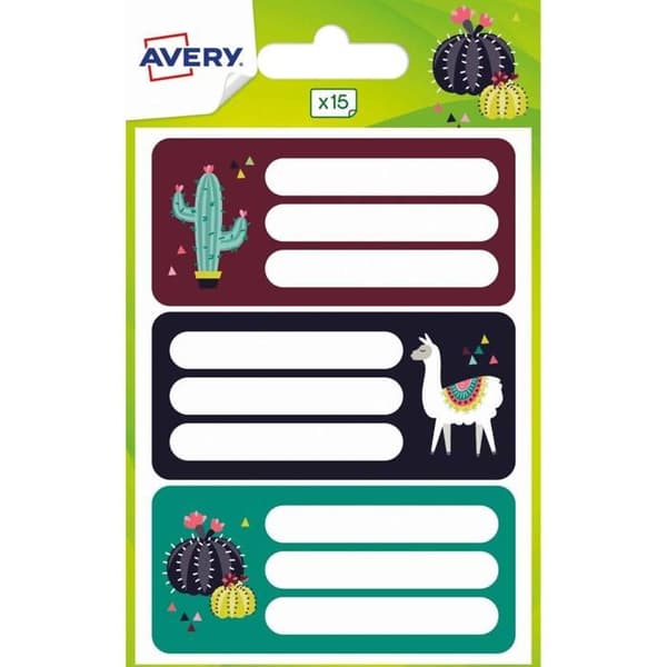 Avery ECOL15L-UK Flerfärgad självhäftande etikett