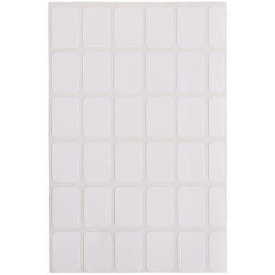 Självhäftande etiketter - AGIPA - 18x12mm - Blisterförpackning med 210 st - Vit färg - Praktiskt format