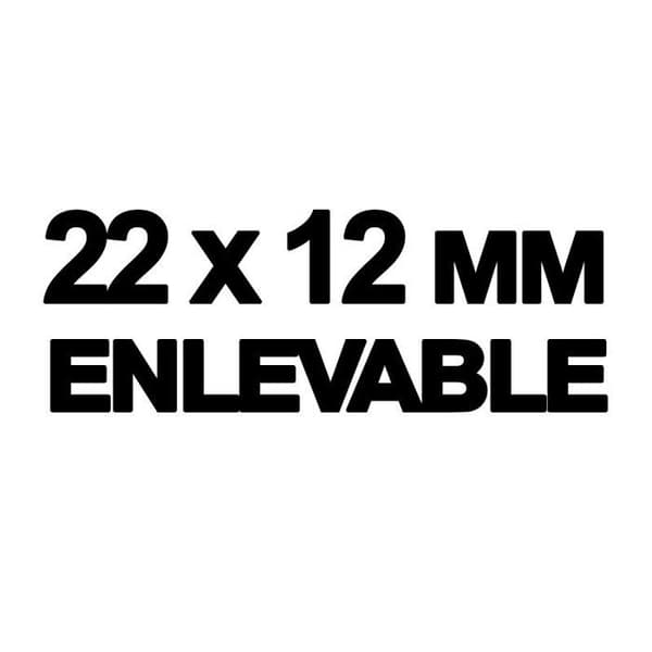 Klämmappsetiketter - agipa - 22 x 12 mm - Avtagbara - På rulle - Vit