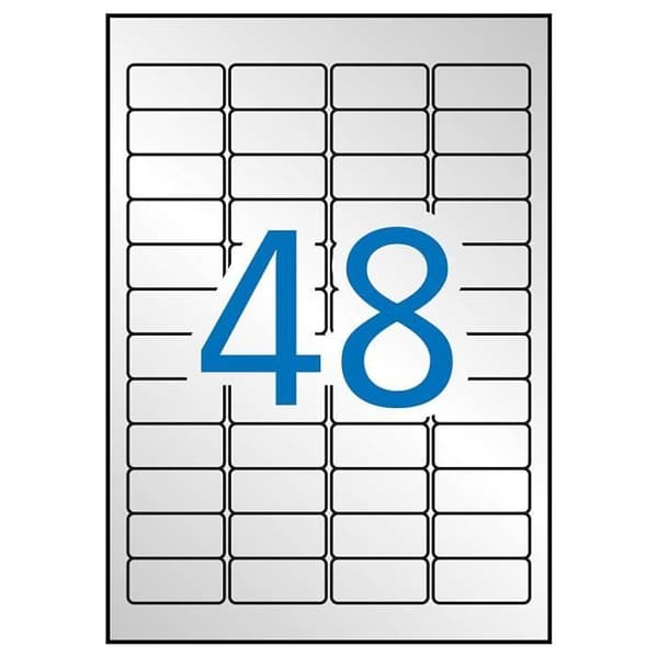 Apli Silveretiketter 45,7x21,2 laser/kopiator - 10066