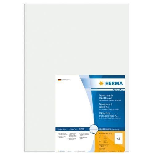 HERMA-etiketter SuperPrint A3, film, 297 x 420 mm