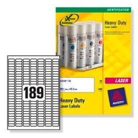 Metalliska etiketter Avery L6008-20 laserutskrift 25.4x10mm