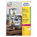 Miniatyrbild 1 av 4: Avery L4775-100, Vit, Rundad rektangel, Permanent, A4, Polyester, Matt