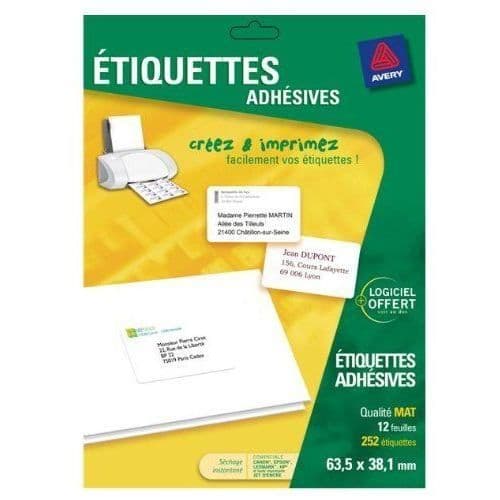 Avery - J8160-40 - 840 Adressetiketter för...