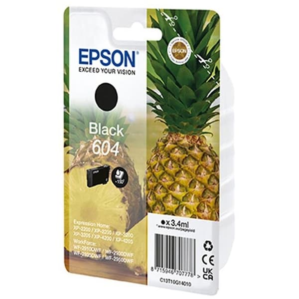 Bläckpatron - Epson - 604 - 3,4 ml - Original - RF/Akustiskt larm