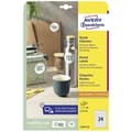 Miniatyrbild 2 av 3: Avery-Zweckform L3415-10 Ø 40 mm vitt papper 240 st permanent Laser universaletiketter 10 ark DIN A4