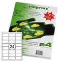 Miniatyrbild 3 av 3: Rillstab Rillprint 2400 självhäftande etiketter, 63,5 x 33,9 mm, 24 per ark, , Vit - RI89104
