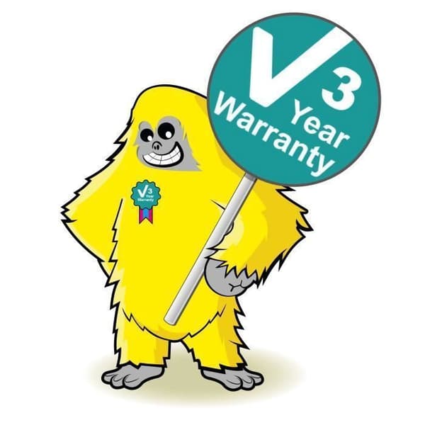 Kontinuerliga etiketter - Yellow Yeti - DK-22225 - 38mm x 30,48m - Kompatibla med Brother - 5 rullar