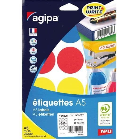 AGIPA - Etui med 84 flerfunktionsfärgade tabletter...