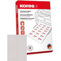 Miniatyrbild 1 av 2: Universella etiketter - KORES - 9,91 x 13,9 cm - 100 A4-sidor - Papper 70g/m² - Vattenbaserat lim