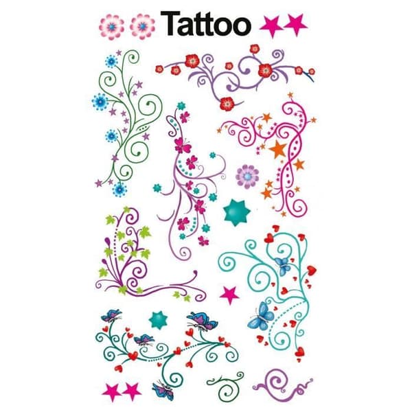 AVERY Zweckform Tatueringar 76 x 120 mm Multikolor 1BG Motiv kvistar - 56749