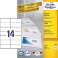 Miniatyrbild 2 av 2: Multianvändningsetiketter - AVERY Zweckform - 3653 - 105 x 42,3 mm - 1400 etiketter - FSC-certifierade