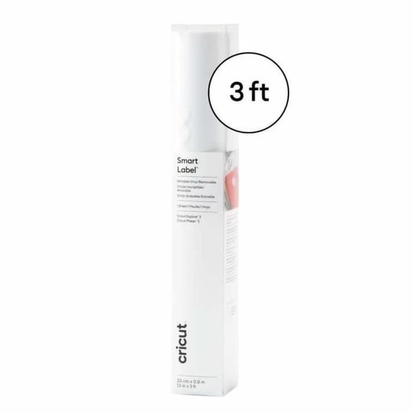 CRICUT SMART AVTAGBAR ETIKET | VIT | 0,9 M (3 FEET) | ROL