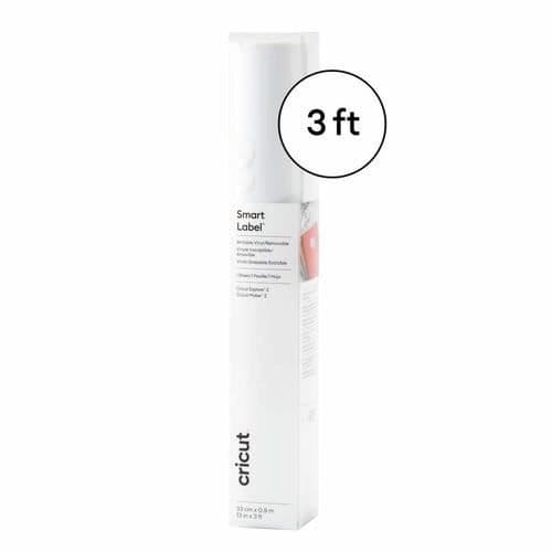 CRICUT SMART AVTAGBAR ETIKET | VIT | 0,9 M (3 FEET) | ROL