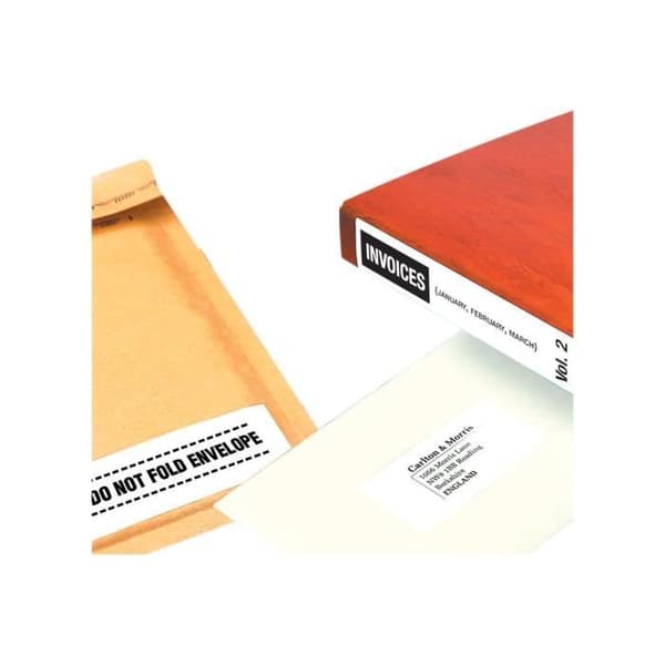 APLI PAPPER Vit 61 x 190 mm 100 enheter (25 ark x 4) etiketter
