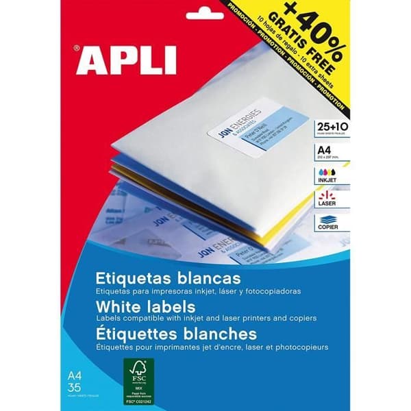 Apli Blister med etiketter - 13882