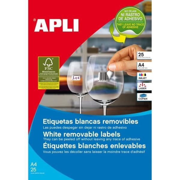 Apli 10199 Etiketter 25 ark - 9060an