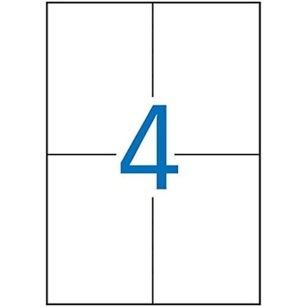 Lim/etiketter Apli 105 x 148 mm Gul 20 Paneler - APLI - 105 x 148 mm - Gul