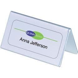 Bordsnamnetikett - DURABLE - 100 mm x 25 - Vit - Läsbar på båda sidor - Flera användningsområden