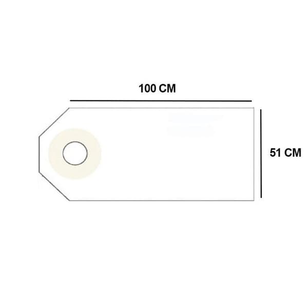Kartong med 1000 amerikanska etiketter 100 x 51 mm i ark om 4