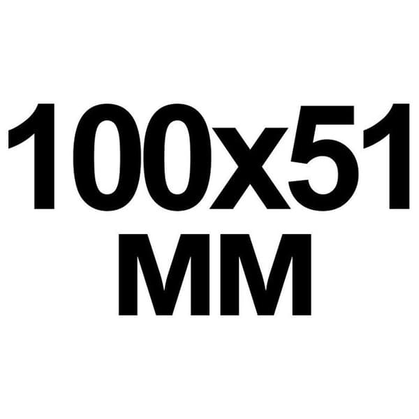 Kartong med 1000 amerikanska etiketter 100 x 51 mm i ark om 4