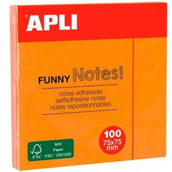 Klisterlappar Apli Orange 7,5 x 7,5 cm (12 antal)