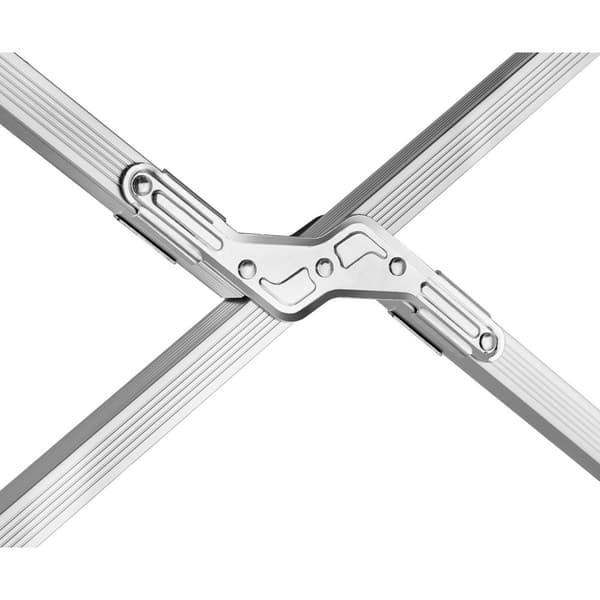 2 tältsängar i aluminium, hopfällbara - svart