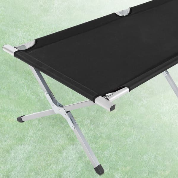 3 Feltsenge i aluminium - sort