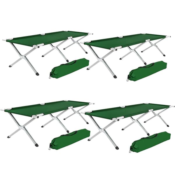 4 Feltsenge i aluminium - grøn