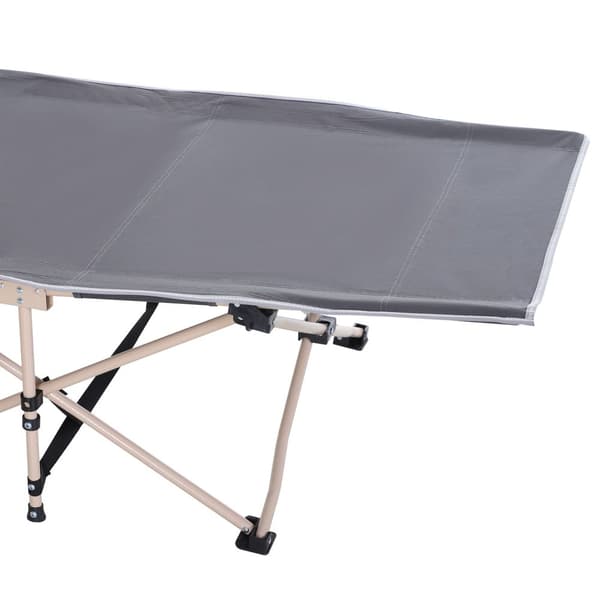 Campingbädd, 190x68x52 cm, Grå