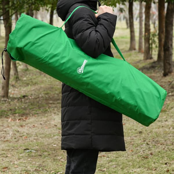 Campingbädd, A20-194, 200x73x49 cm, Grön Svart