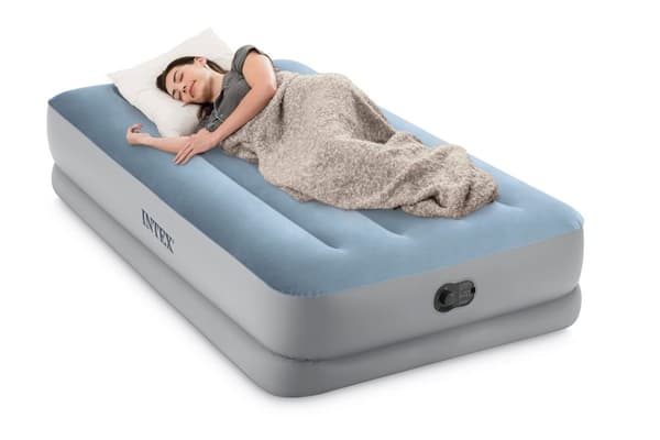 INTEX Dura-Beam Plus Comfort 1-p Luftmadras med USB-pumpe