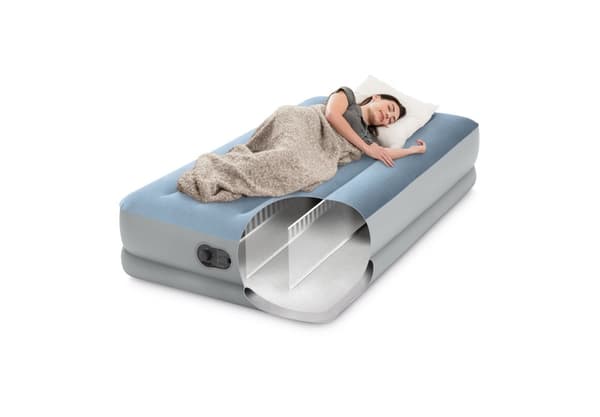 INTEX Dura-Beam Plus Comfort 1-p Luftmadras med USB-pumpe