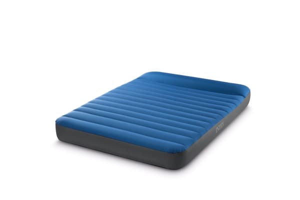 INTEX luftmadras med pude og USB-pumpe 2-p