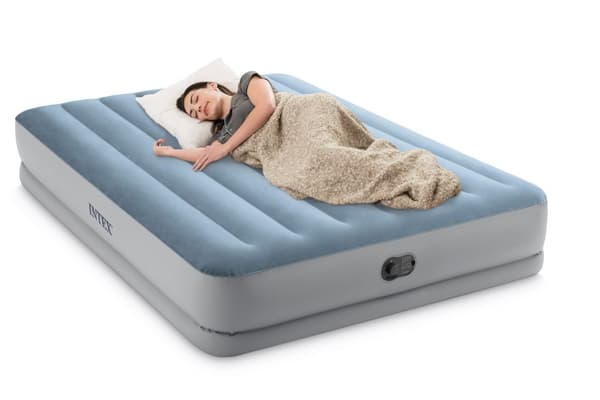 INTEX Dura-Beam Plus Comfort 2-p Luftmadras med USB-pumpe