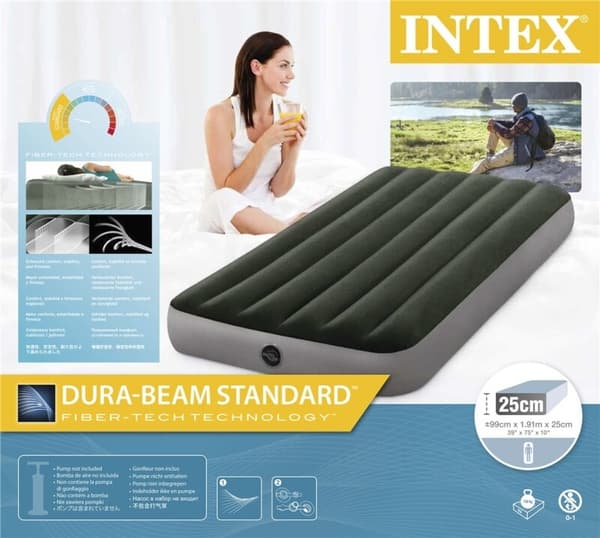 INTEX Dura-Beam Standard Luftmadrass 99x191x25 cm