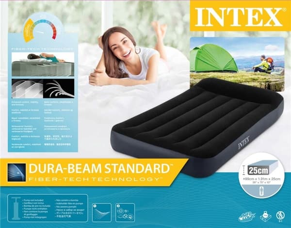 INTEX Dura-Beam Standard Ilmapatja tyynyllä 99x191x25cm