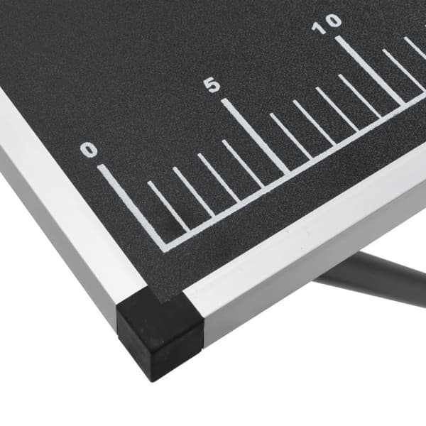 vidaXL klapbord til tapetsering MDF og aluminium 300x60x78 cm