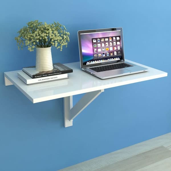 vidaXL foldbart vægbord 100x60 cm hvid