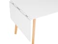 Miniatyrbillede 8 af 11: Spisebord Hvid Lyst Træ 120/155 x 80 cm Bord med Udtræk Skandinavisk Design