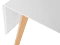 Miniatyrbillede 10 af 11: Spisebord Hvid Lyst Træ 120/155 x 80 cm Bord med Udtræk Skandinavisk Design