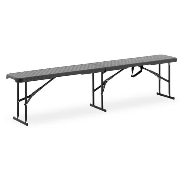 Royal Catering Hopfällbar bänk - 1830 x 300 x 430 mm - Royal Catering - 300 kg - Sort
