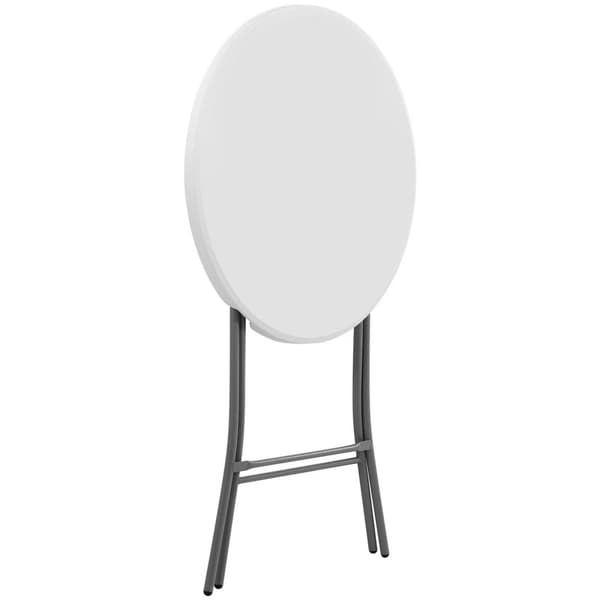 Royal Catering Fällbart barbord - Ø 800 x 1100 mm - Royal Catering - 100 kg - Inomhus/utomhus - Hvidt