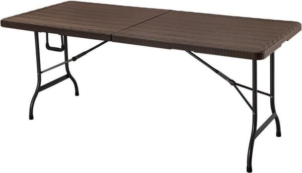Fällbord - 180 cm långt - brunt