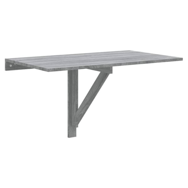 vidaXL Sammenleggbart veggbord grå sonoma 100x60x56 cm konstruert tre